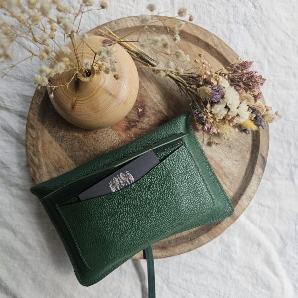 Pochette verte pour oracles ou tarot – Image 2
