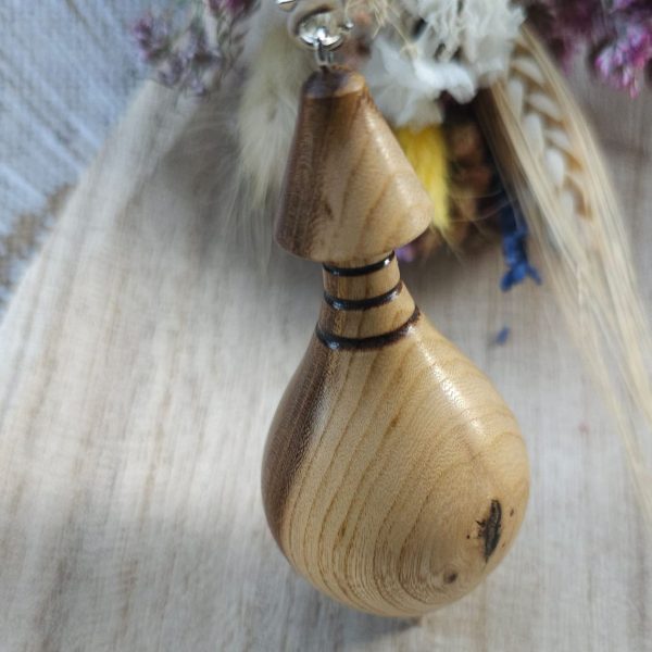 Pendule goutte d'eau en bois d'if – Image 2