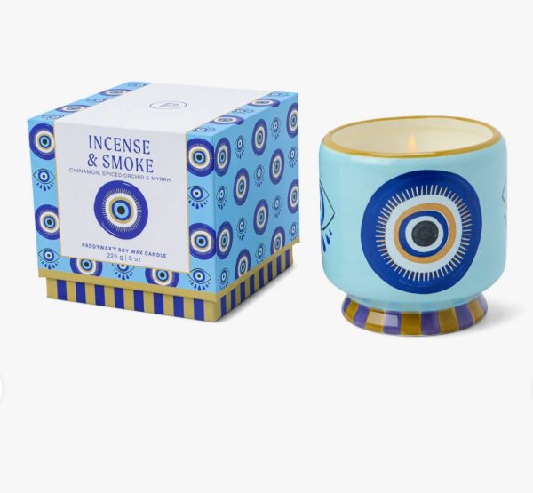 Bougie aromatique peinte à la main "Oeil" – Image 2